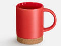 Кружка с пробковой подставкой Corky, красная