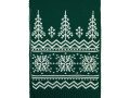 Шарф Elnik, зеленый с молочно-белым