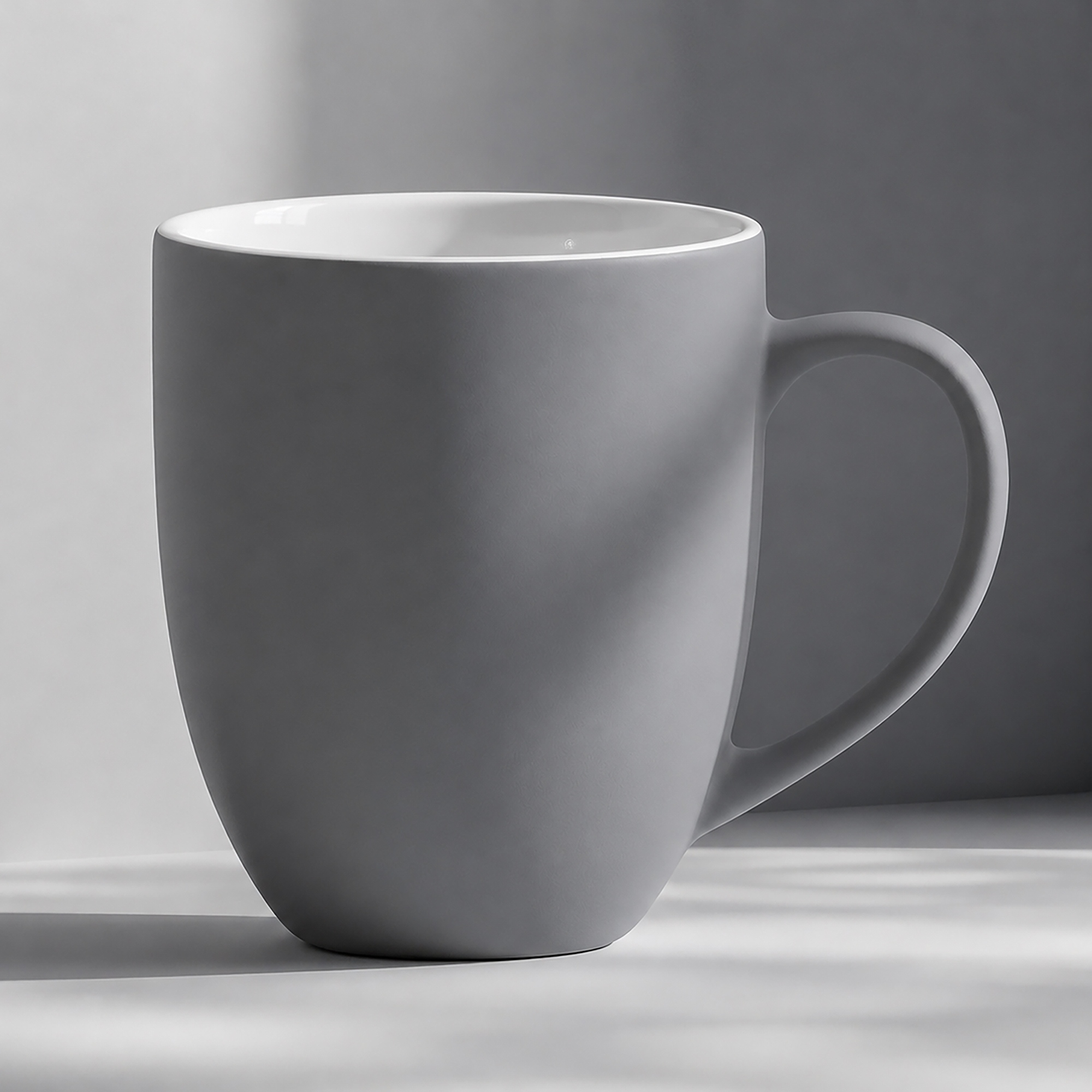 Кружка с покрытием soft-touch “Tulip Gum”, средне-серый NEW Cool gray 7C