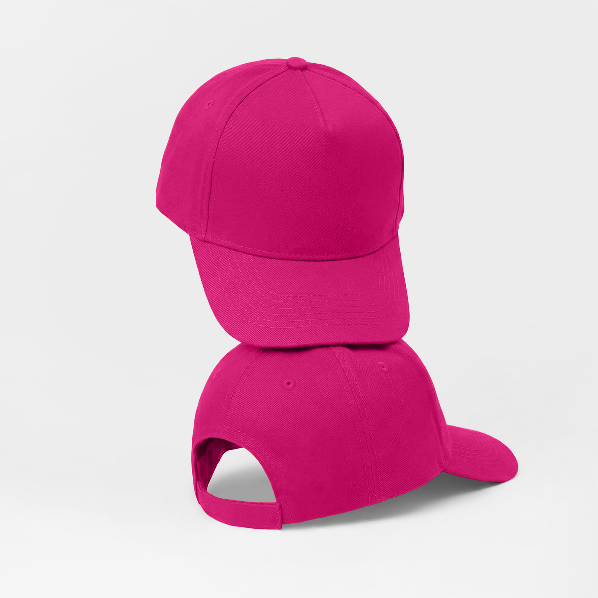 Бейсболка «Poly» 5-ти панельная 120гр, фуксия