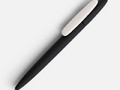 Ручка шариковая Prodir DS5 TRR-P Soft Touch, черная с белым