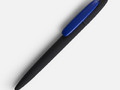 Ручка шариковая Prodir DS5 TRR-P Soft Touch, черная с синим