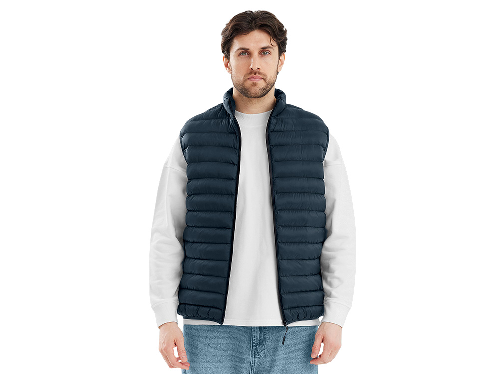 Стеганный жилет Uniqloud, темно-синий